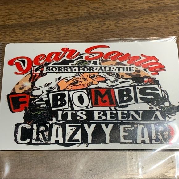 Sorry Santa F Bomb Magnet - Picture 1 of 4